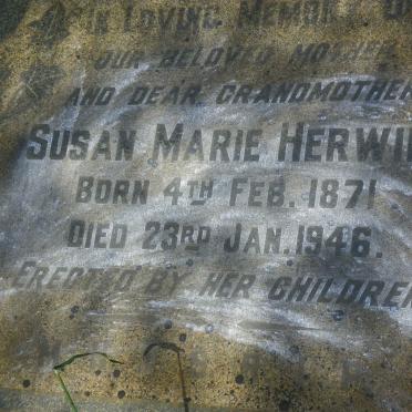 HERWILL Susan Marie 1871-1946