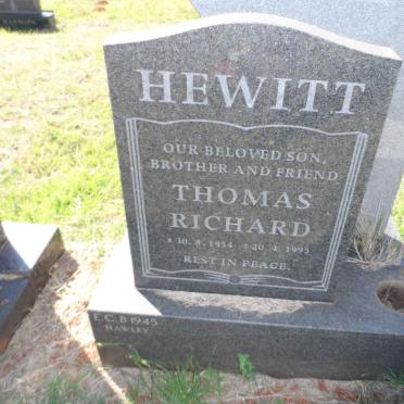 HEWITT Thomas Richard 1954-1995