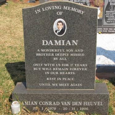 HEUVEL Damian Conrad, van den 1979-1996 