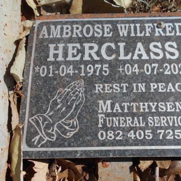 HERCLASS Ambrose Wilfred 1975-2021