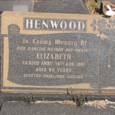 HENWOOD Elizabeth -1961