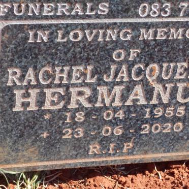 HERMANUS Rachel Jacqueline 1955-2020