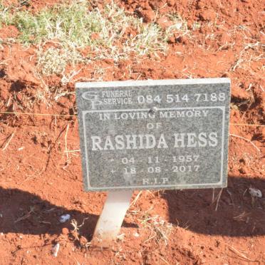 HESS Rashida 1957-2017