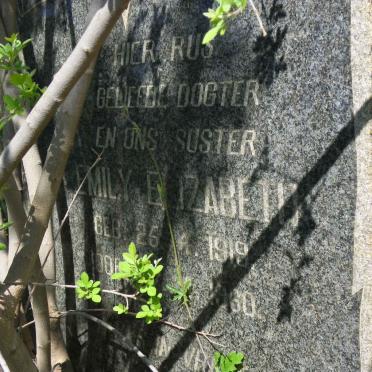 HEERDEN Emily Elizabeth, van 1919-1960