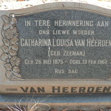 HEERDEN Catharina Louisa, van nee ZEEMAN 1875-1962