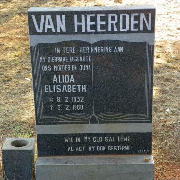 HEERDEN Alida Elisabeth, van 1932-1980