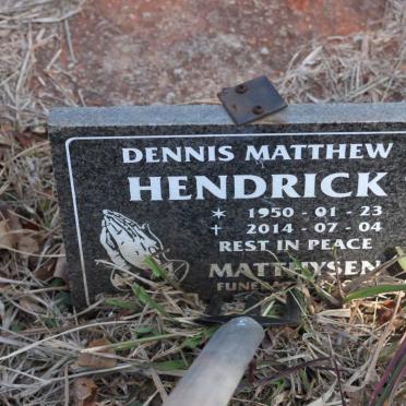 HENDRICK Dennis Matthew 1950-2014