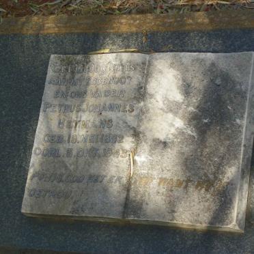 HEYMANS Petrus Johannes 1882-1943