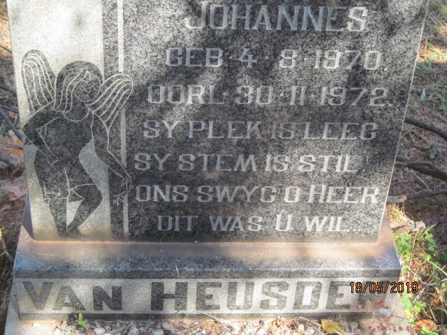 HEUSDEN Johannes, van 1970-1972