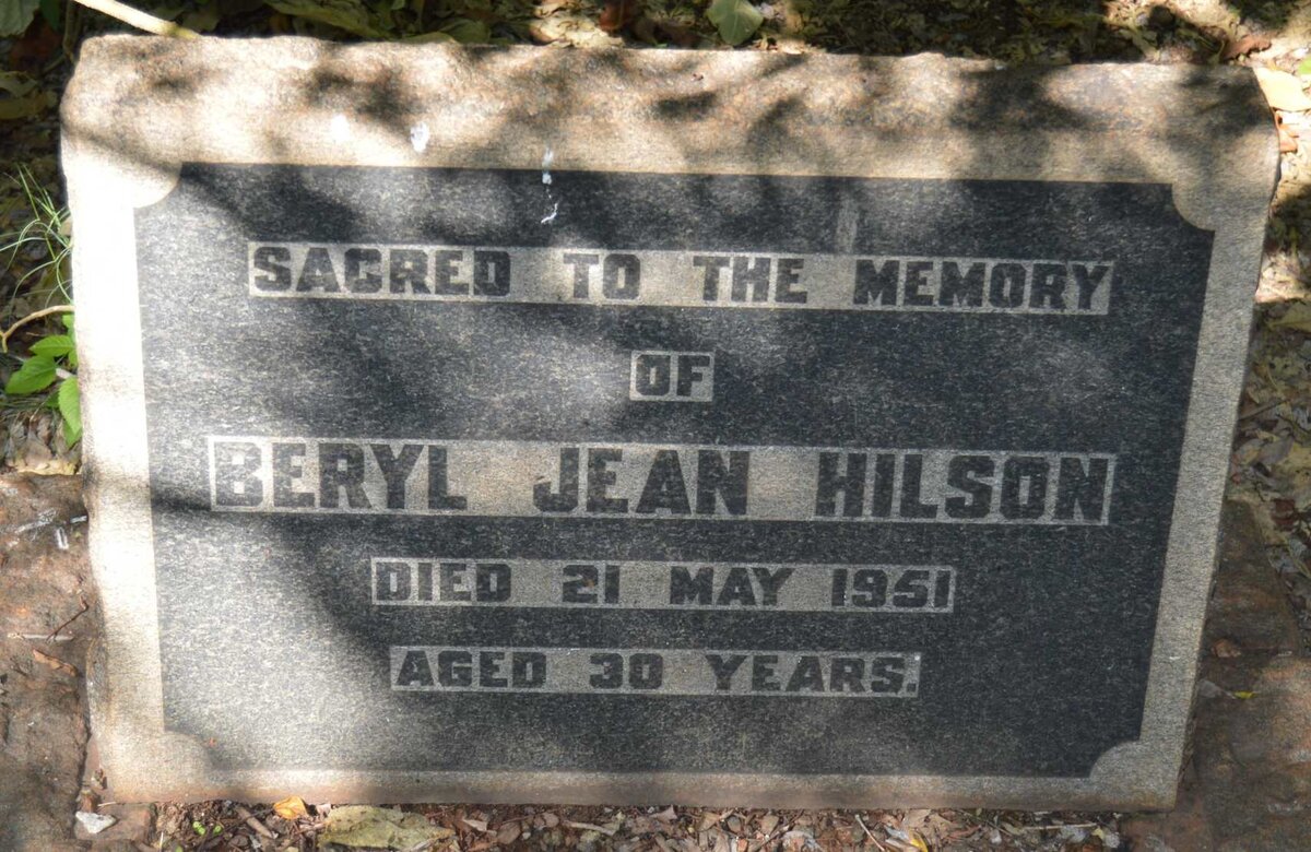 HILSON Beryl Jean -1951