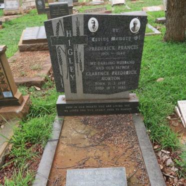 HIGLEY Frederick Francis 1901-1946 :: HIGLEY Clarence Frederick Norton 1937-1983 