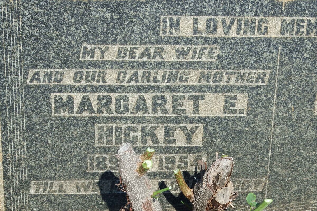 HICKEY Margaret E. 1890-1954