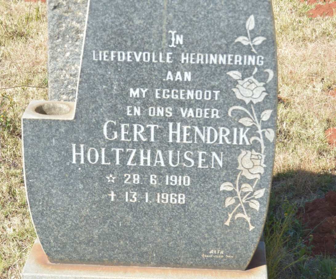 HOLTZHAUSEN Gert Hendrik 1910-1968