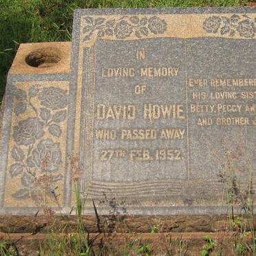 HOWIE David -1952