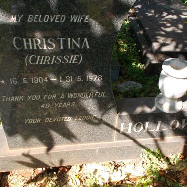 HOLLOWAY Ivan Douglas 1904-1980 &amp; Christina 1904-1978