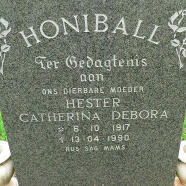 HONIBALL Hester Catherina Debora 1917-1990