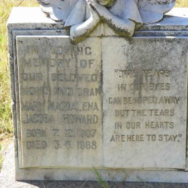 HOWARD Mary Magdalena Jacoba 1907-1968