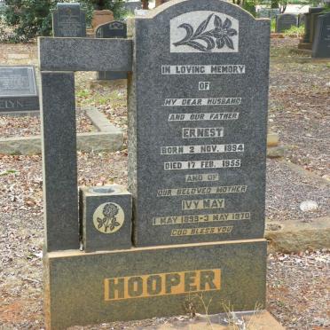 HOOPER Ernest 1894-1955 &amp; Ivy May 1899-1970