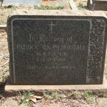 HORSFALL Patrick Joseph 1935-1957