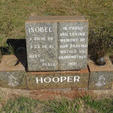 HOOPER Isobel 1924-1981