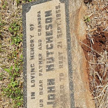 HUTCHESON John -1955