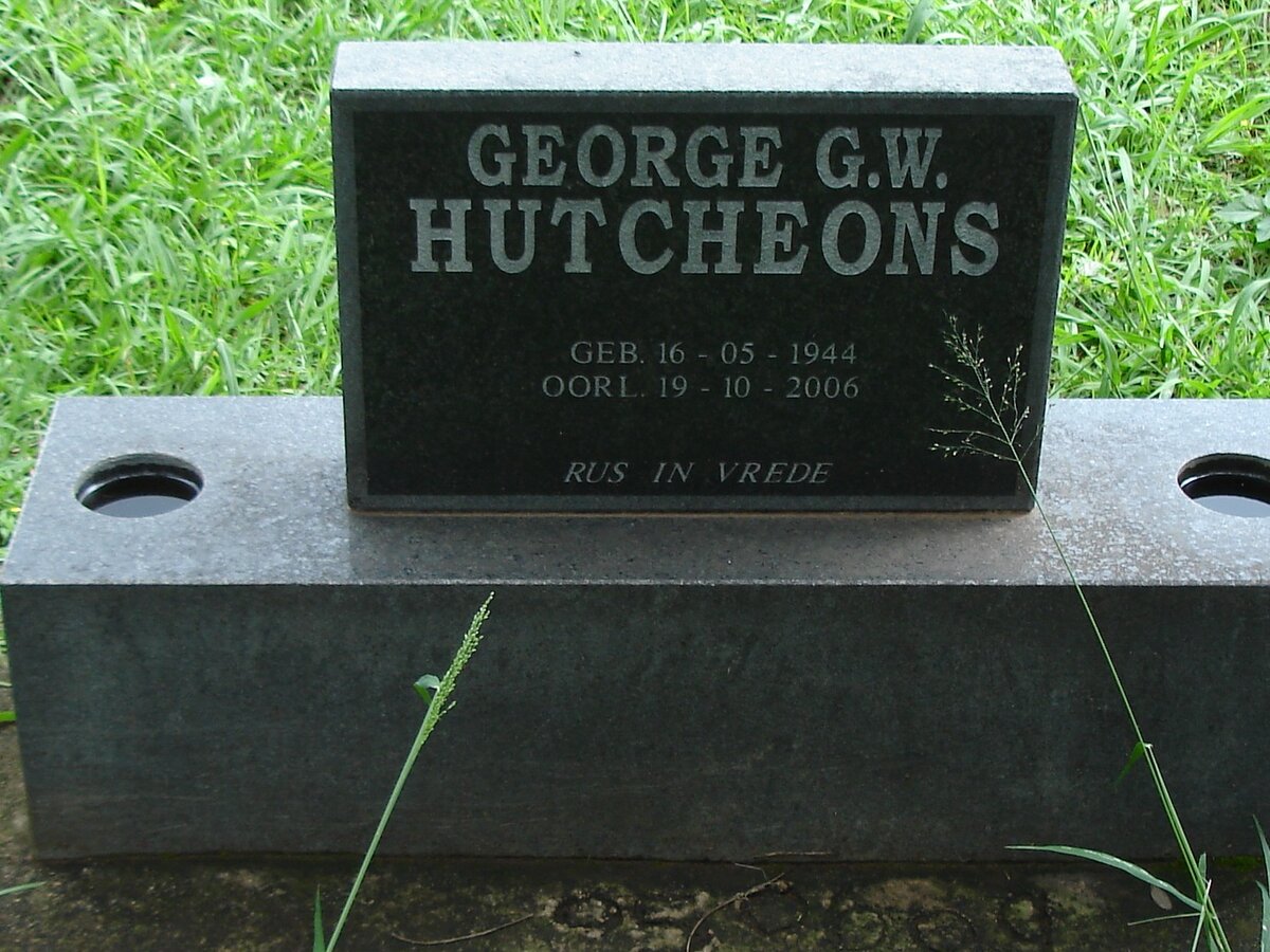 HUTCHEONS George G.W. 1944-2006