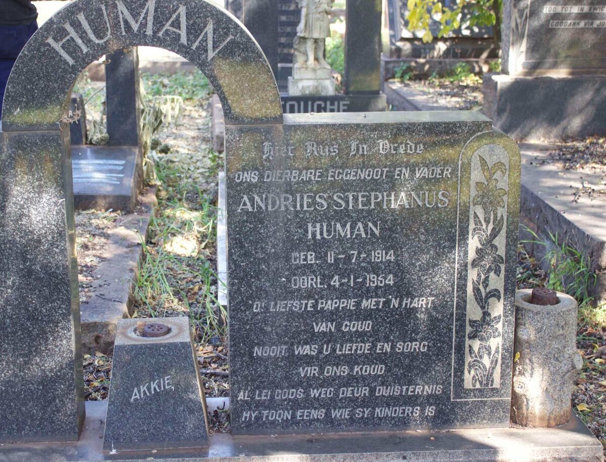 HUMAN Andries Stephanus 1914-1954