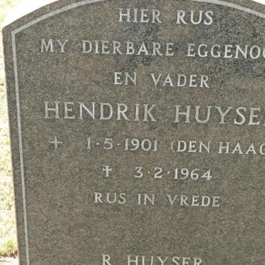 HUYSER Hendrik 1901-1964