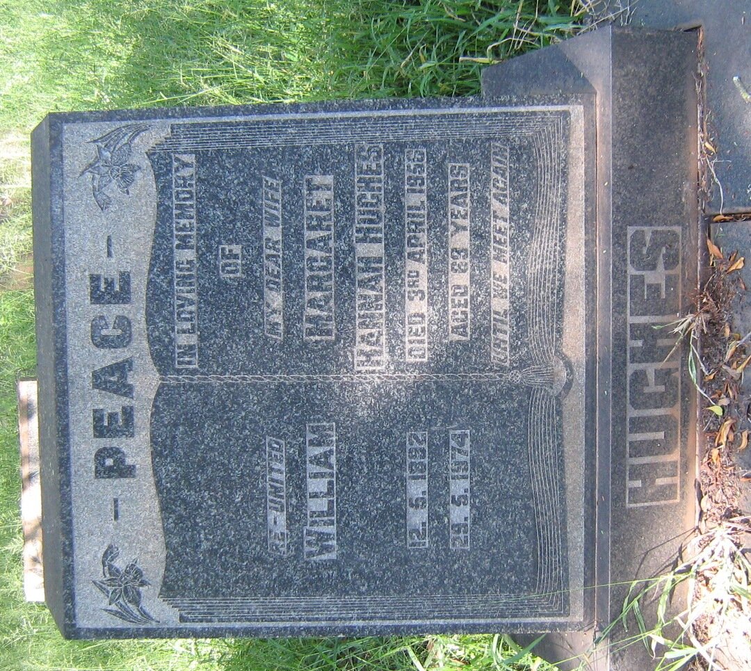 HUGHES William 1892-1974 &amp; Margaret Hannah -1956