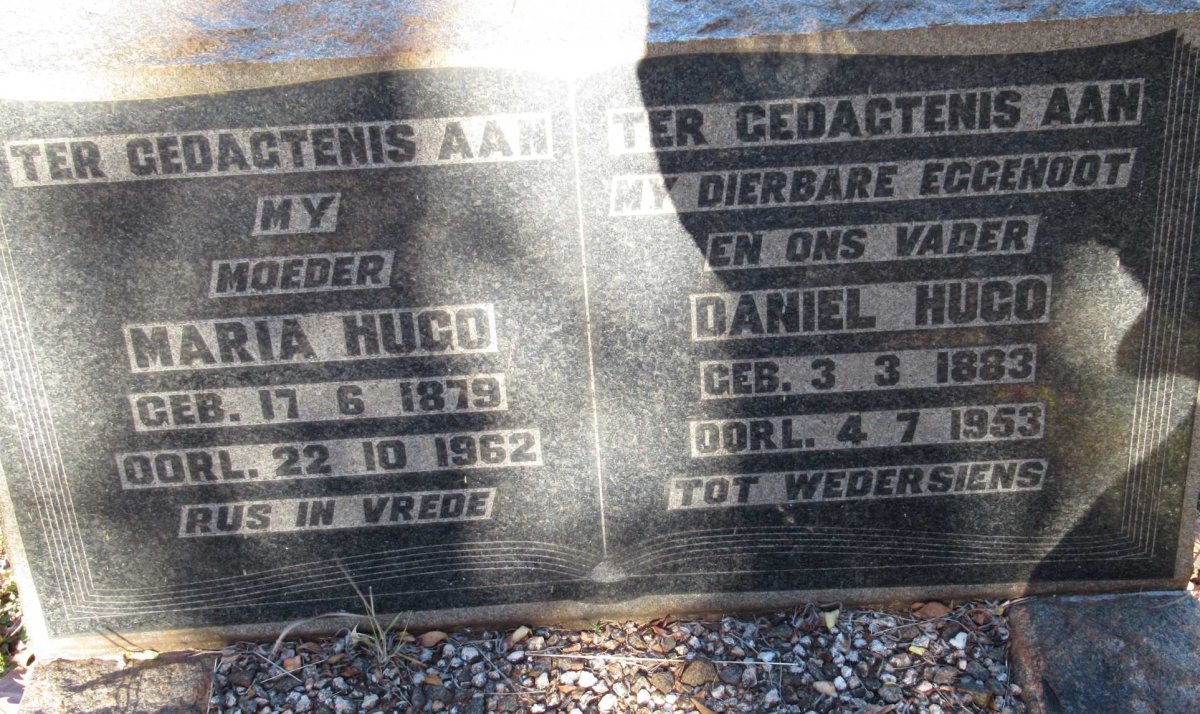 HUGO Daniel 1883-1953 &amp; Maria 1879-1962