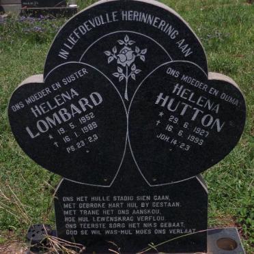HUTTON Helena 1927-1993 :: LOMBARD Helena 1952-1989