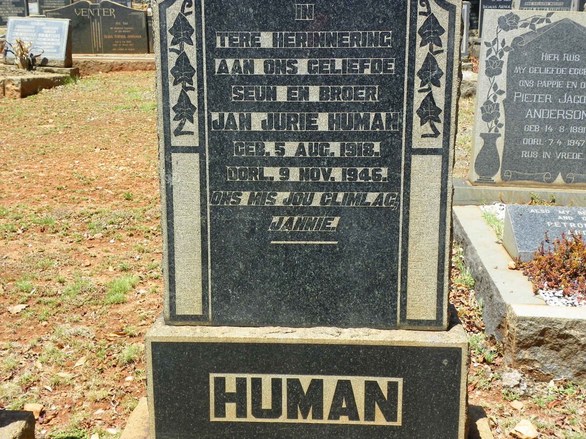 HUMAN Jan Jurie 1918-1946