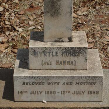 HURLY Myrtle nee HANNA 1890-1959