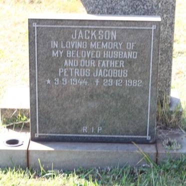 JACKSON Petrus Jacobus 1944-1982