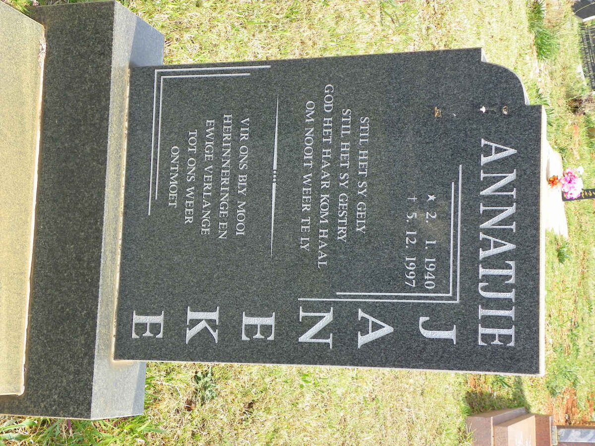 JANEKE Annatjie 1940-1997