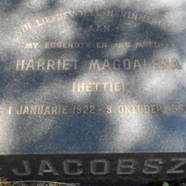 JACOBSZ Harriet Magdalena 1922-19?7