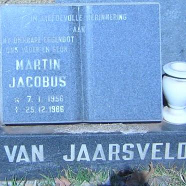 JAARSVELD Martin Jacobus, van 1956-1986
