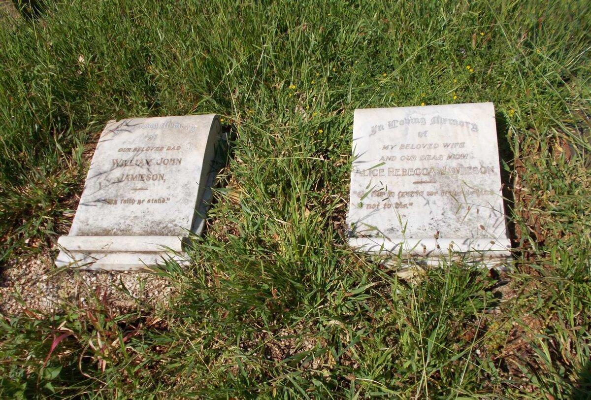 JAMIESON William John &amp; Alice Rebecca