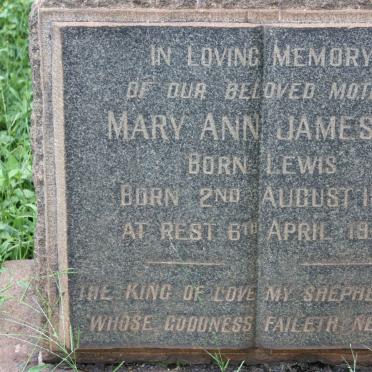 JAMESON Mary Ann nee LEWIS 1876-1952
