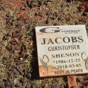 JACOBS Christopher Shenon 1986-2018