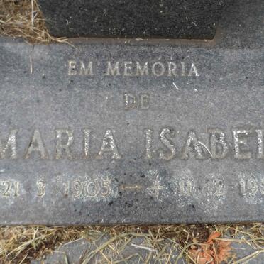 JARDIM Maria Isabel 1905-1986