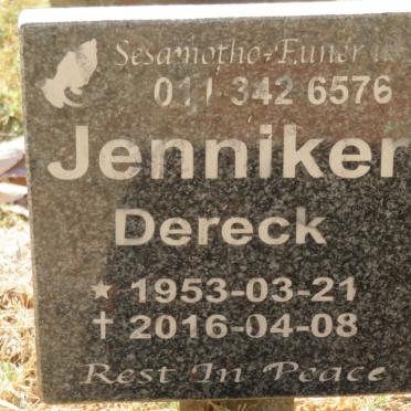JENNIKER Dereck 1953-2016