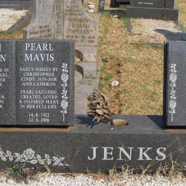 JENKS John Wilson 1918-1995 &amp; Pearl Mavis 1922-2006