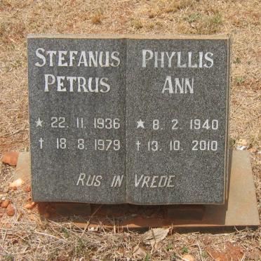 JOOSTE Stefanus Petrus 1936-1979 &amp; Phyllis Ann 1940-2010
