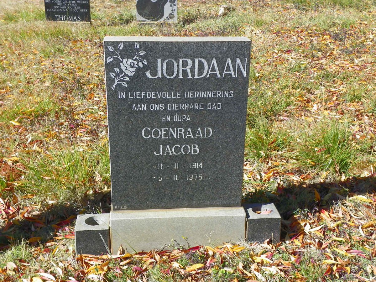 JORDAAN Coenraad Jacob 1914-1975