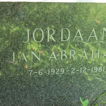 JORDAAN Jan Abraham 1929-1981