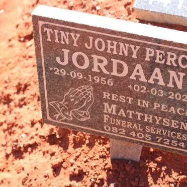 JORDAAN Tiny Johny Percy 1956-2021