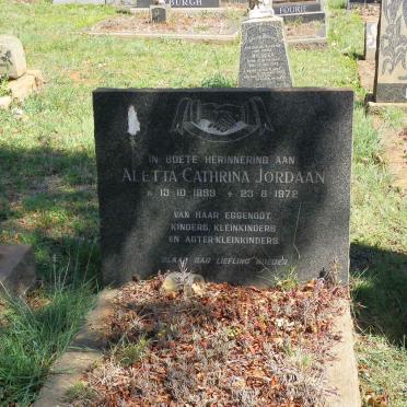 JORDAAN Aletta Cathrina 1899-1972