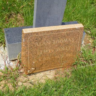 JOLLY Alan Thomas Lewis 1935-1963