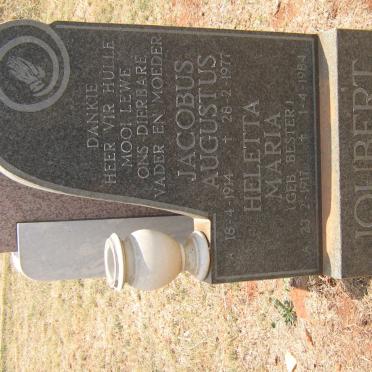 JOUBERT Jacobus Augustus 1914-1977 &amp; Heletta Maria BESTER 1917-1984